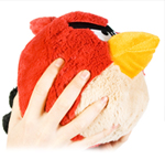 peluche angry birds, la peluche originale del'App Angry Birds