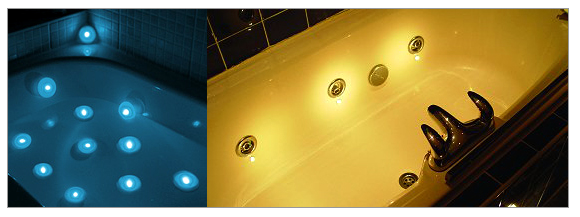 Spa lights, lumières pour baignoires